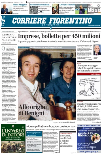 Corriere Fiorentino - 27 10월 2022