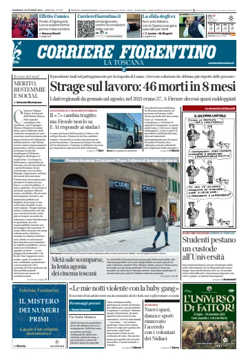 Corriere Fiorentino - 30 10월 2022
