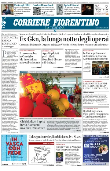 Corriere Fiorentino - 15 11월 2022