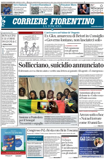 Corriere Fiorentino - 22 11월 2022