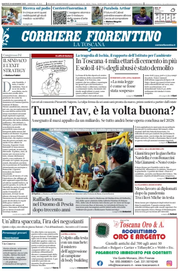 Corriere Fiorentino - 29 11월 2022