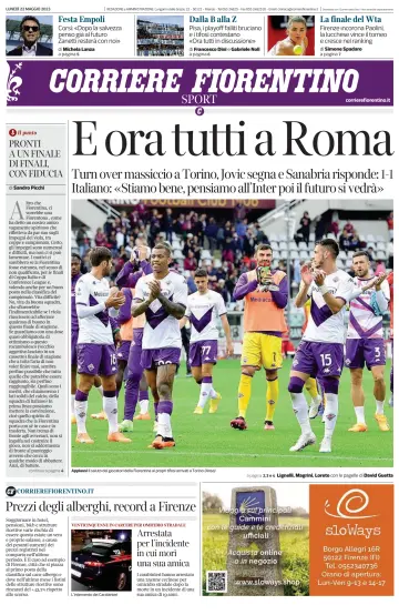 Corriere Fiorentino - 22 5월 2023