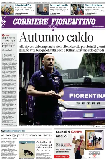 Corriere Fiorentino - 11 9월 2023