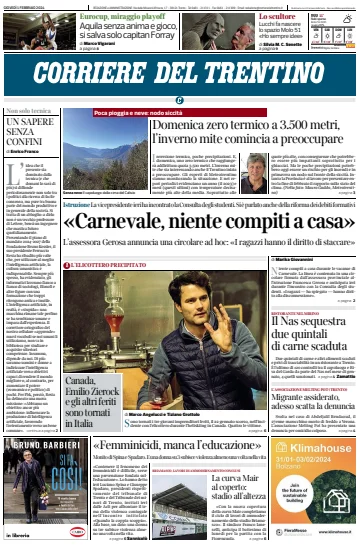 Corriere del Trentino - 1 Feb 2024