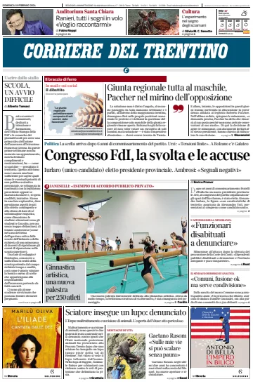 Corriere del Trentino - 18 Feb 2024