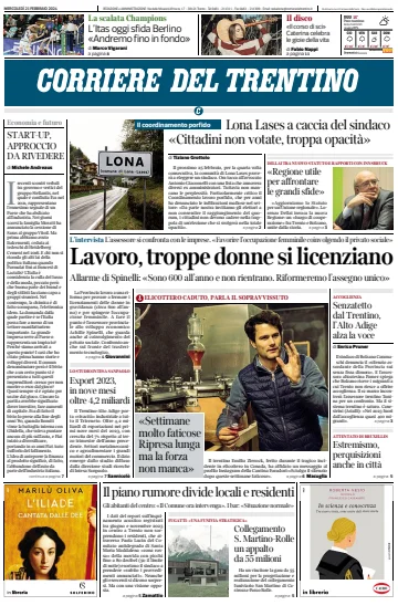 Corriere del Trentino - 21 Feb 2024