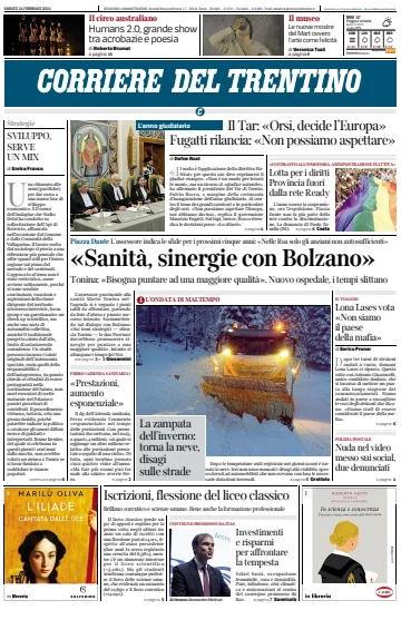Corriere del Trentino - 24 Feb 2024
