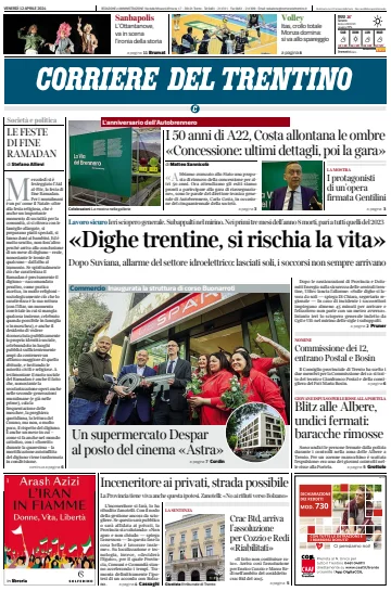 Corriere del Trentino - 12 四月 2024