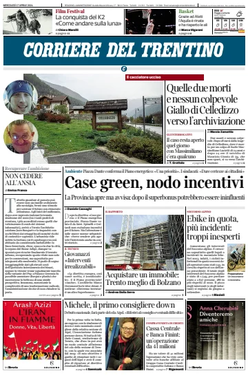 Corriere del Trentino - 17 avr. 2024