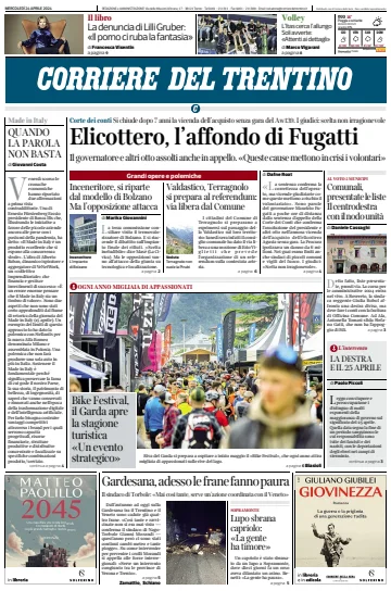 Corriere del Trentino - 24 Apr. 2024
