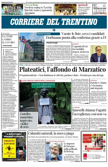 Corriere del Trentino - 03 五月 2024