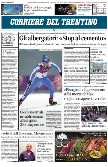 Corriere del Trentino - 17 五月 2024