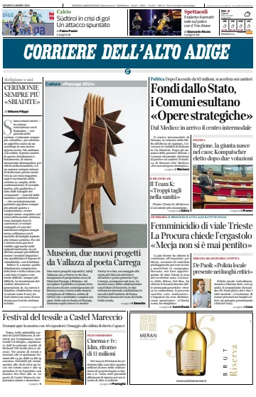 Corriere dell'Alto Adige - 14 Mar 2024