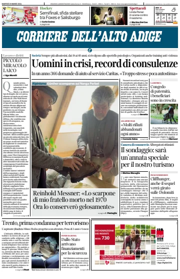 Corriere dell'Alto Adige - 19 Mar 2024