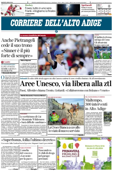 Corriere dell'Alto Adige - 2 Apr 2024