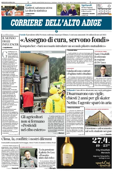 Corriere dell'Alto Adige - 10 апр. 2024