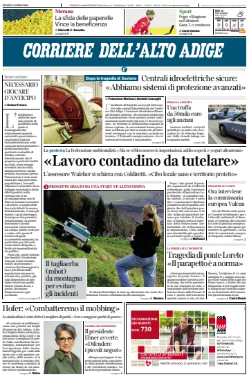 Corriere dell'Alto Adige - 11 abril 2024