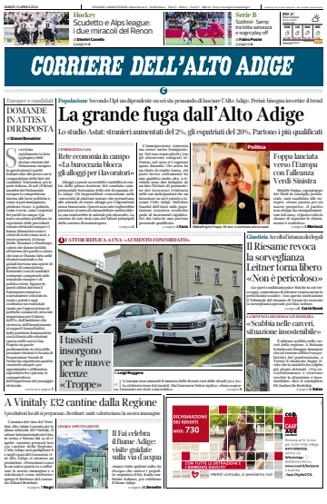 Corriere dell'Alto Adige - 13 abr. 2024