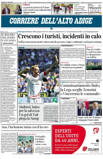 Corriere dell'Alto Adige - 14 abril 2024