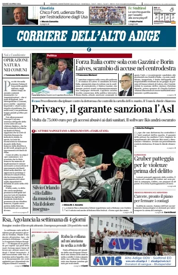 Corriere dell'Alto Adige - 18 abr. 2024