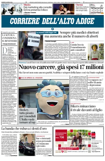 Corriere dell'Alto Adige - 19 四月 2024