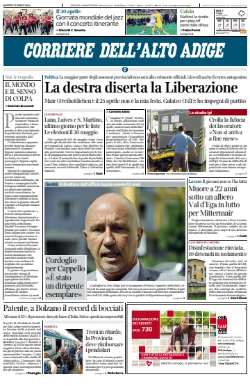 Corriere dell'Alto Adige - 23 Apr. 2024