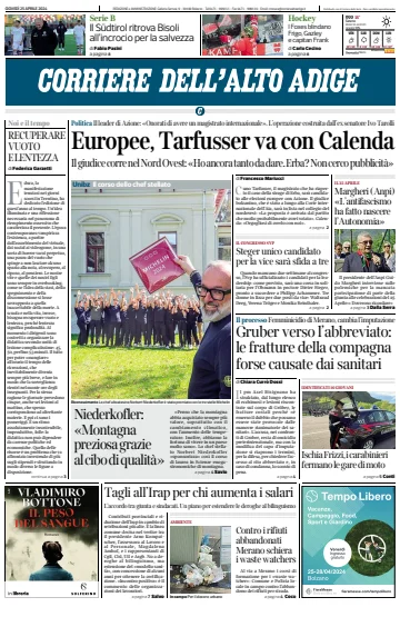 Corriere dell'Alto Adige - 25 Apr 2024
