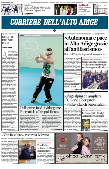 Corriere dell'Alto Adige - 26 апр. 2024