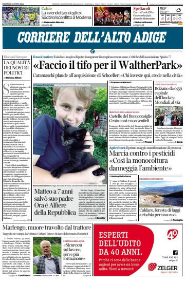 Corriere dell'Alto Adige - 28 4月 2024