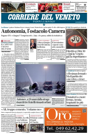 Corriere del Veneto (Padova e Rovigo) - 25 Jan 2024