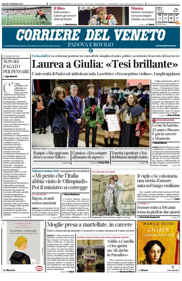 Corriere del Veneto (Padova e Rovigo) - 3 Feb 2024