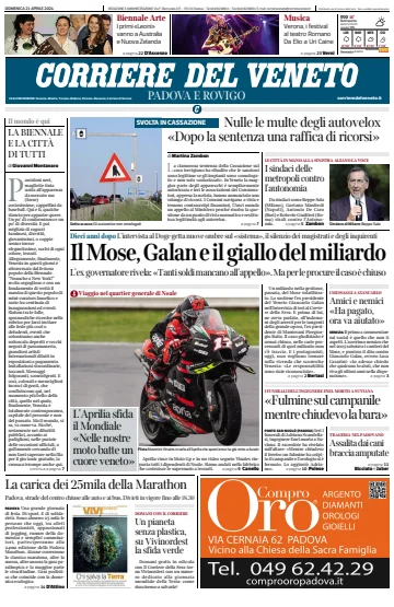 Corriere del Veneto (Padova e Rovigo) - 21 abril 2024