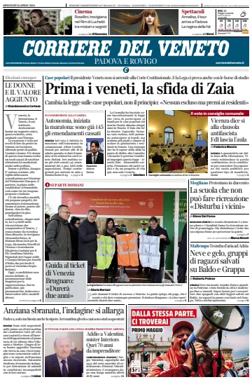 Corriere del Veneto (Padova e Rovigo) - 24 апр. 2024