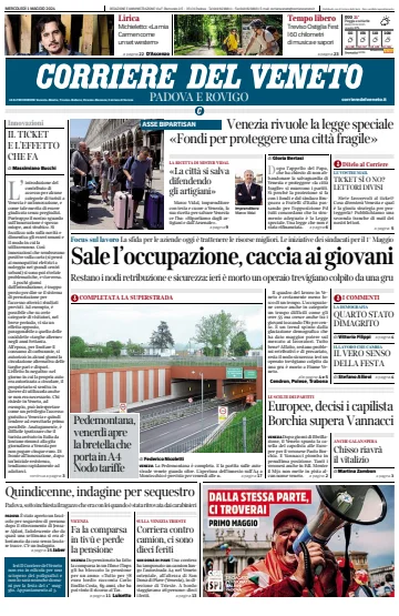 Corriere del Veneto (Padova e Rovigo) - 1 May 2024
