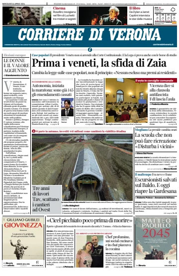 Corriere di Verona - 24 4월 2024