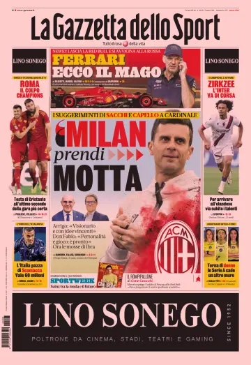 La Gazzetta dello Sport - Romana - 26 四月 2024