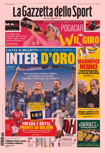 La Gazzetta dello Sport - Romana - 14 五月 2024