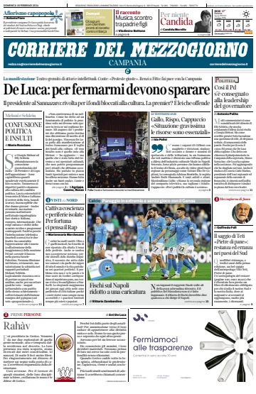 Corriere del Mezzogiorno (Campania) - 18 Feb 2024