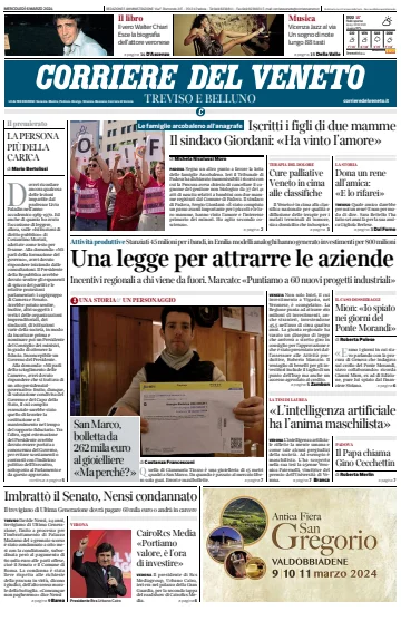 Corriere del Veneto (Treviso e Belluno) - 6 Mar 2024