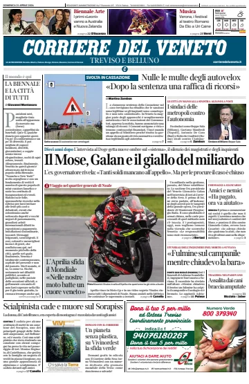Corriere del Veneto (Treviso e Belluno) - 21 4월 2024