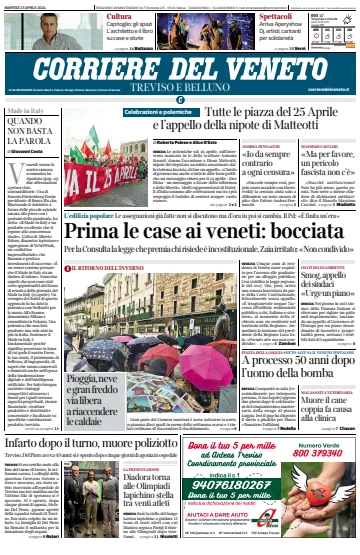 Corriere del Veneto (Treviso e Belluno) - 23 abril 2024
