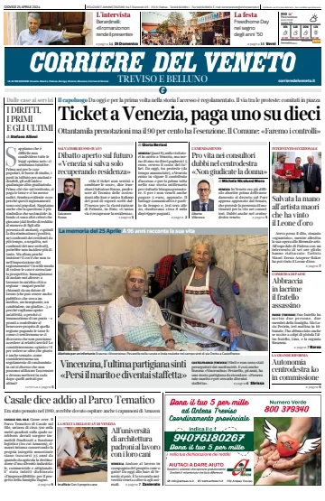 Corriere del Veneto (Treviso e Belluno) - 25 апр. 2024