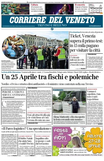 Corriere del Veneto (Treviso e Belluno) - 26 Apr. 2024