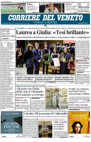 Corriere del Veneto (Venezia e Mestre) - 3 Feb 2024