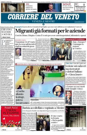 Corriere del Veneto (Venezia e Mestre) - 14 四月 2024