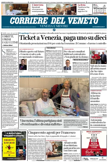 Corriere del Veneto (Venezia e Mestre) - 25 апр. 2024