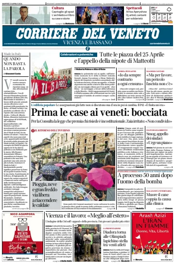 Corriere del Veneto (Vicenza e Bassano) - 23 апр. 2024