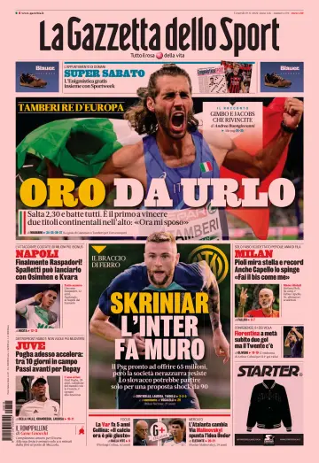 La Gazzetta dello Sport - Bologna - 19 Aug 2022