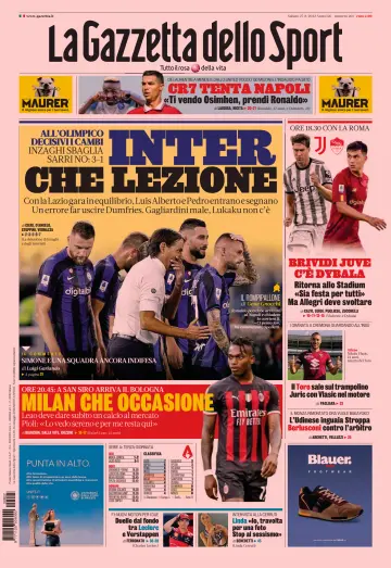 La Gazzetta dello Sport - Bologna - 27 Aug 2022
