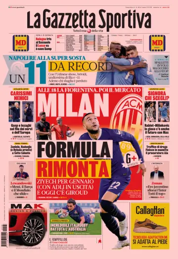 La Gazzetta dello Sport - Bologna - 13 Nov 2022